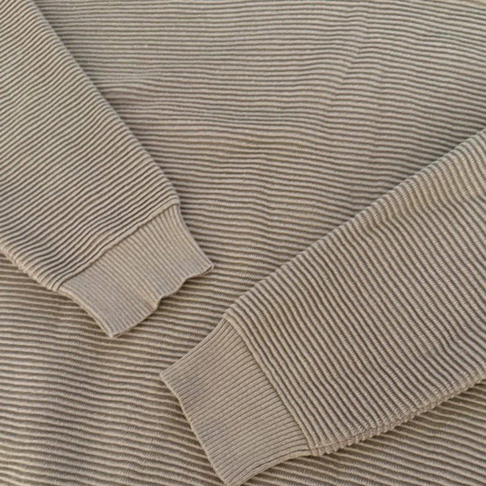 Eileen Fisher Ribbed Tunic Large Tan Sweater - Picture 3 of 5